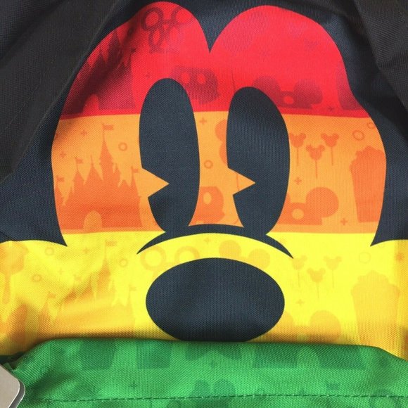 DISNEY Loungefly Rainbow Mickey Mouse Backpack - Picture 2 of 8